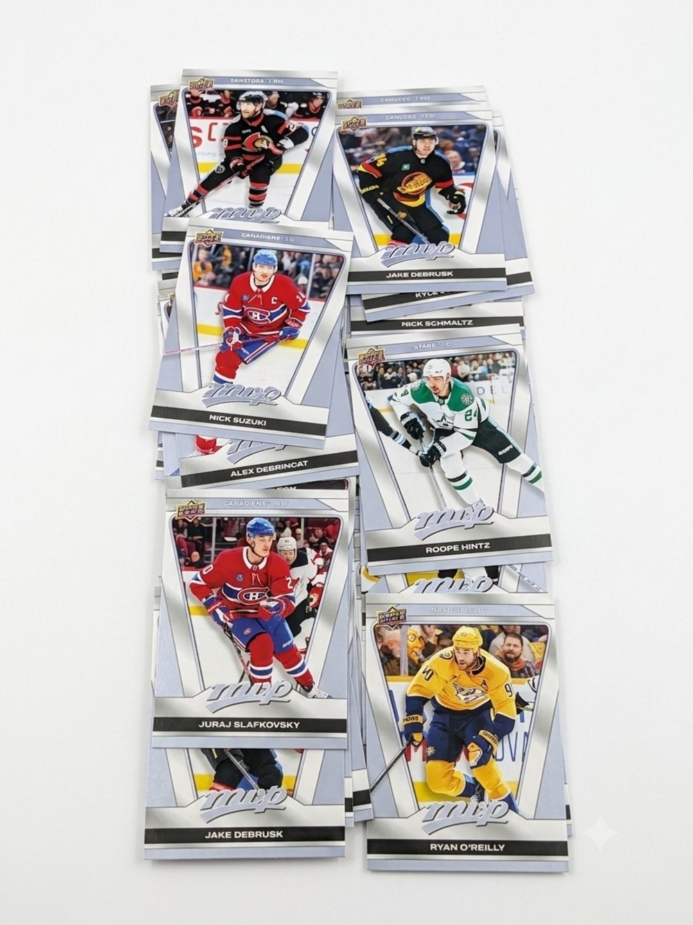 2025-2026 Upper Deck MVP NHL Hockey Base Card Lot (70 Cards)